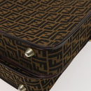 FENDI Zucca Canvas Garment Cover Brown Black gold Auth sw767-17
