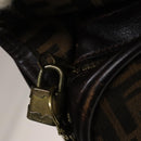 FENDI Zucca Canvas Garment Cover Brown Black gold Auth sw767-20