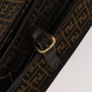 FENDI Zucca Canvas Garment Cover Brown Black gold Auth sw767-22