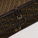 FENDI Zucca Canvas Garment Cover Brown Black gold Auth sw767-23