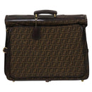 FENDI Zucca Canvas Garment Cover Brown Black gold Auth sw767-13