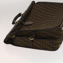 FENDI Zucca Canvas Garment Cover Brown Black gold Auth sw767-4