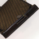 FENDI Zucca Canvas Garment Cover Brown Black gold Auth sw767-6