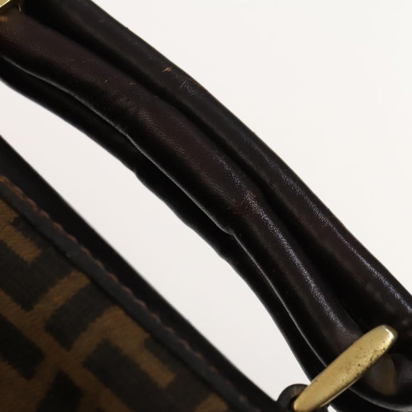 FENDI Zucca Canvas Garment Cover Brown Black gold Auth sw767