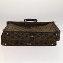 FENDI Zucca Canvas Garment Cover Brown Black gold Auth sw767-5