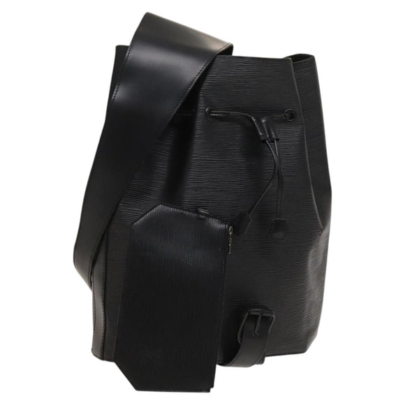 LOUIS VUITTON Epi Sac A Dos Shoulder Bag Black M80153 LV Auth sw777