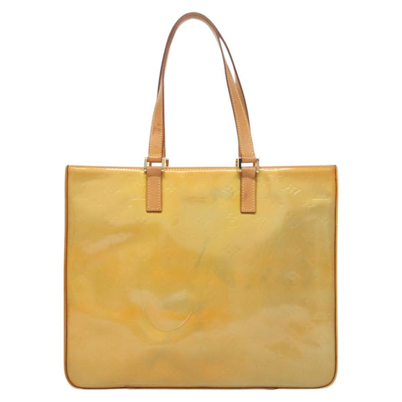 LOUIS VUITTON Monogram Vernis Columbus Tote Bag Gris M91028 LV Auth sw778