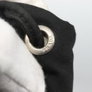 PRADA Pouch Nylon Black Silver Auth SW780-9