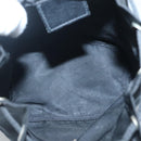 PRADA Pouch Nylon Black Silver Auth SW780-11