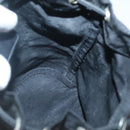 PRADA Pouch Nylon Black Silver Auth SW780-17