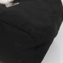 PRADA Pouch Nylon Black Silver Auth SW780-7