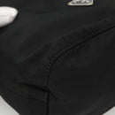 PRADA Pouch Nylon Black Silver Auth SW780-14