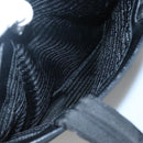 PRADA Sports Tote Bag Canvas Black Silver Auth SW787-23