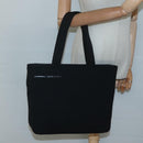 PRADA Sports Tote Bag Canvas Black Silver Auth SW787-24
