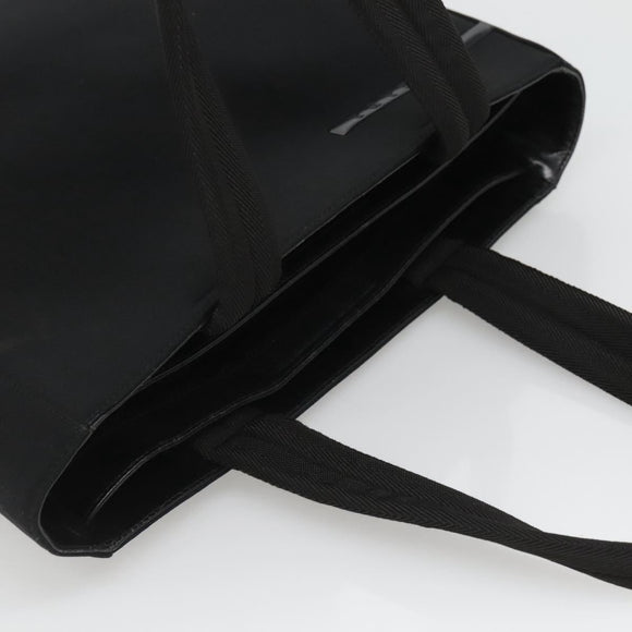 PRADA Sports Tote Bag Canvas Black Silver Auth SW787