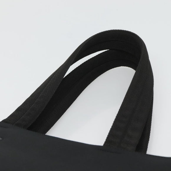 PRADA Sports Tote Bag Canvas Black Silver Auth SW787
