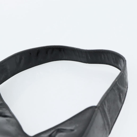 PRADA Shoulder Bag Patent leather Black Auth SW790