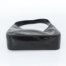PRADA Shoulder Bag Patent leather Black Auth SW790-12
