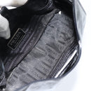 PRADA Shoulder Bag Patent leather Black Auth SW790-20