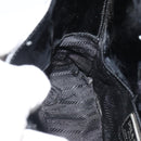 PRADA Shoulder Bag Patent leather Black Auth SW790-22