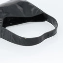 PRADA Shoulder Bag Patent leather Black Auth SW790-9