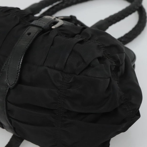 PRADA Shoulder Bag Nylon Black Auth SW793