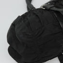 PRADA Shoulder Bag Nylon Black Auth SW793-14