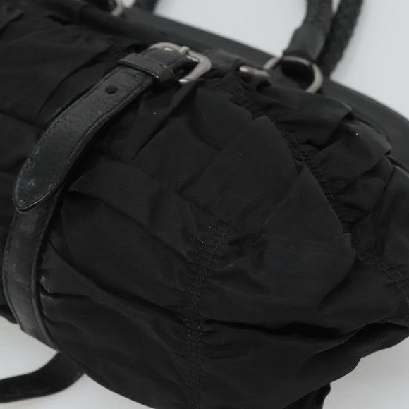 PRADA Shoulder Bag Nylon Black Auth SW793