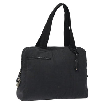 PRADA Sports Shoulder Bag Canvas Gray Silver Auth SW795