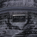 PRADA Sports Shoulder Bag Canvas Gray Silver Auth SW795-20