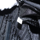 PRADA Sports Shoulder Bag Canvas Gray Silver Auth SW795-11