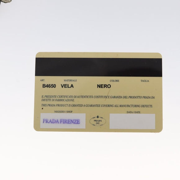 PRADA Sports Shoulder Bag Canvas Gray Silver Auth SW795