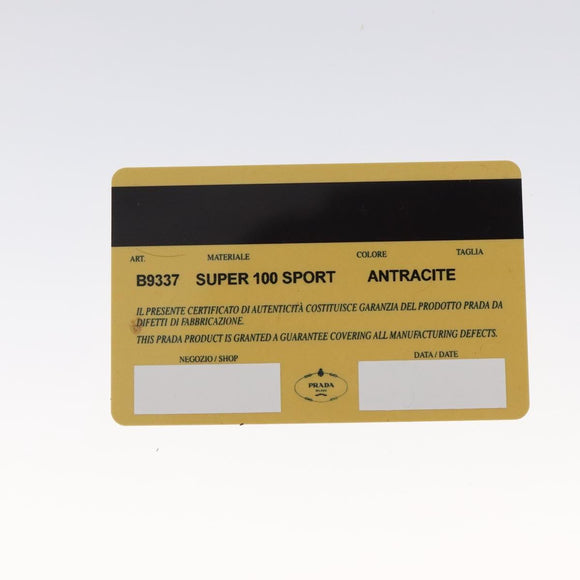 PRADA Sports Shoulder Bag Canvas Gray Silver Auth SW795