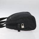 PRADA Sports Shoulder Bag Canvas Gray Silver Auth SW795-4