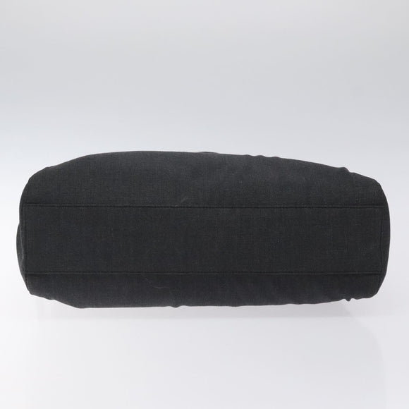 PRADA Sports Shoulder Bag Canvas Gray Silver Auth SW795