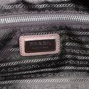 PRADA Hand Bag Leather Beige Gold Silver Auth SW797-20