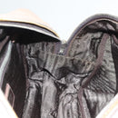 PRADA Hand Bag Leather Beige Gold Silver Auth SW797-21