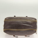 PRADA Hand Bag Leather Beige Gold Silver Auth SW797-5