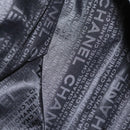 CHANEL Choco Bar line Hand Bag Canvas Black CC Auth SW800-10