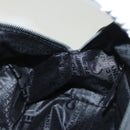 CHANEL Choco Bar line Hand Bag Canvas Black CC Auth SW800-21