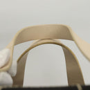 CHANEL Choco Bar line Hand Bag Canvas Black CC Auth SW800-8