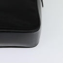 GUCCI Bamboo Hand Bag Nylon 2way Black Silver 000 2040 0538 Auth SW805-13