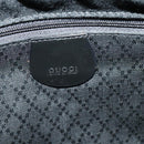 GUCCI Bamboo Hand Bag Nylon 2way Black Silver 000 2040 0538 Auth SW805-14