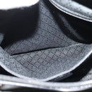 GUCCI Bamboo Hand Bag Nylon 2way Black Silver 000 2040 0538 Auth SW805-18