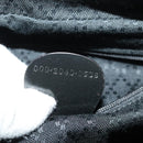 GUCCI Bamboo Hand Bag Nylon 2way Black Silver 000 2040 0538 Auth SW805-19