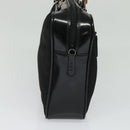 GUCCI Bamboo Hand Bag Nylon 2way Black Silver 000 2040 0538 Auth SW805-4