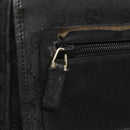 GUCCI GG Canvas Shoulder Bag Black Gold 019 0375 Auth SW809-9