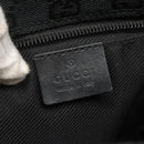 GUCCI GG Canvas Shoulder Bag Black Gold 019 0375 Auth SW809-18