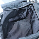 GUCCI GG Canvas Shoulder Bag Black Gold 019 0375 Auth SW809-19