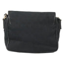 GUCCI GG Canvas Shoulder Bag Black Gold 019 0375 Auth SW809-2